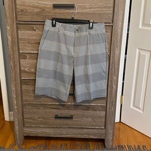 Puma Gray Striped Men's Shorts